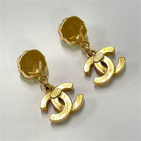 knock off chanel earrings|faux chanel cc earrings.